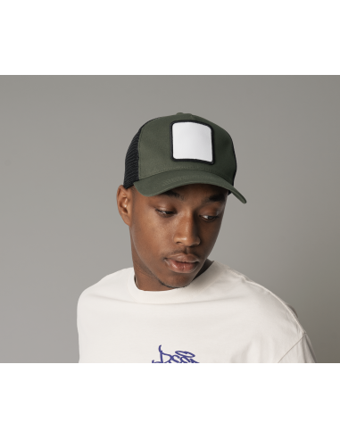 BEE-B636-Appliqué Patch 5 Panel Trucker